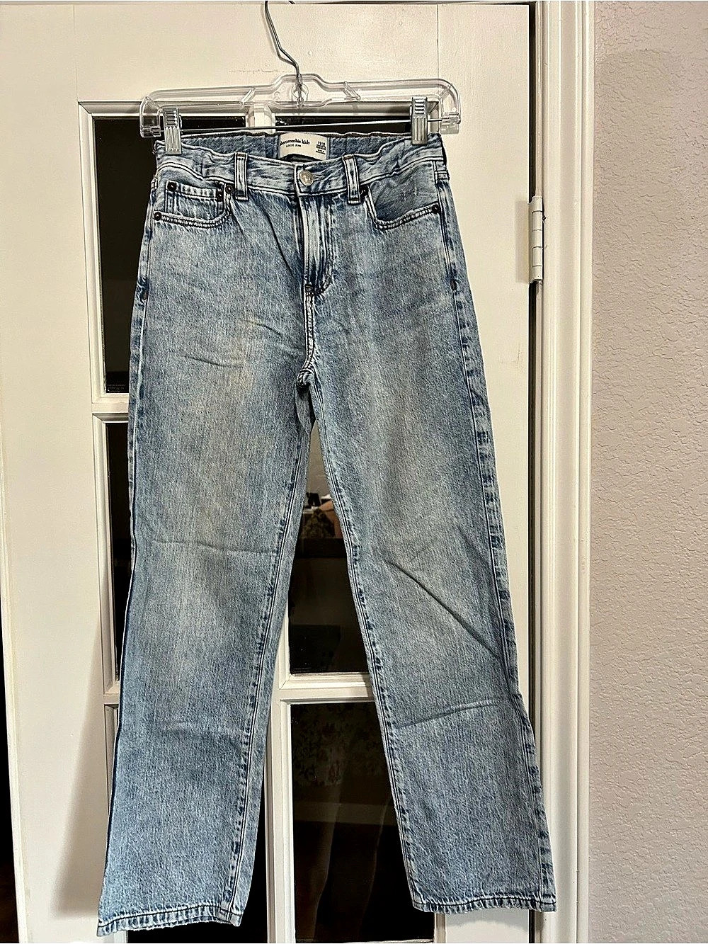 Abercrombie Kids 90s Jean Boys 11/12 Regular light Blue Wash Jeans